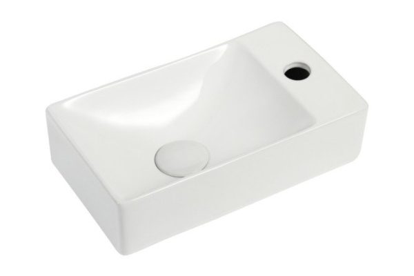 Right wall-hung sink ORANGE B05-375RW Wall-hung, 37.5x10x21.5 cm