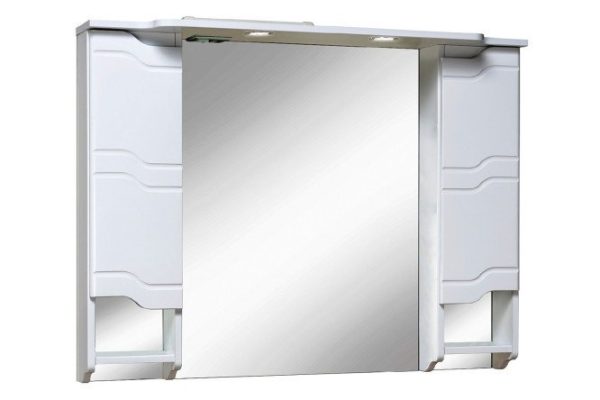 Mirror wall cabinet RUNO Style 00000001119 Hanging, 105x80x24 cm, Universal