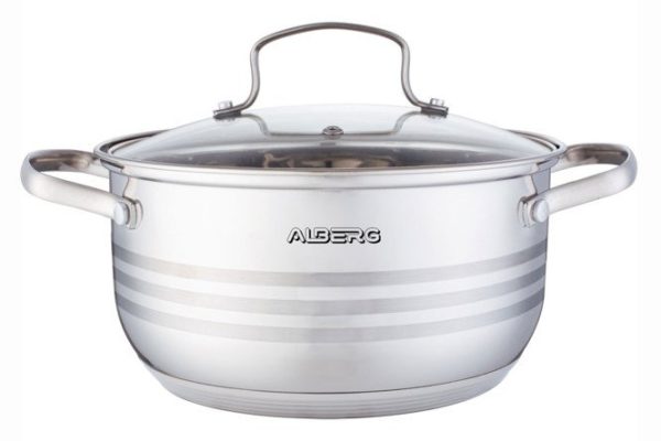 Casserole with lid Bonne Line AL-2134 8 l