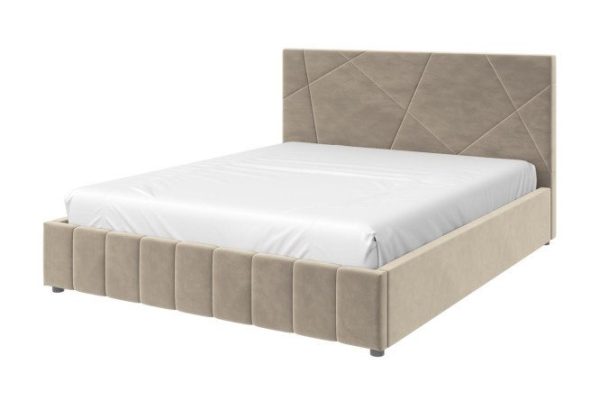 Bed with lifting mechanism Nelson color gray-beige 160x200 cm