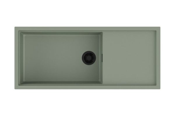 Inset sink with wing OMOIKIRI Sintesi 116-WG 4997123 116x50x20 cm