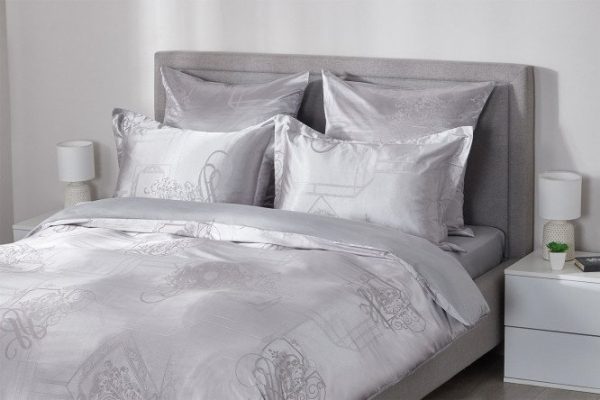 Bed linen set ESTUDI BLANCO Peligrina Satin jacquard 175x215 cm, 2 bedrooms