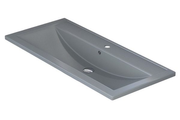 Bathroom sink Foster Quartz 291030045 Semi-recessed, 100x17.5x45.5 cm
