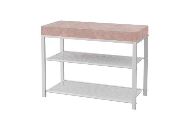 Banquette Toronto upholstery color beige, legs white