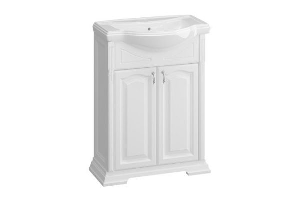 Sideboard OPADIRIS Rispecto 67.5 cm, frame color matte white, facade white matte