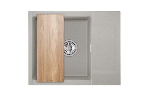 Inset sink GRANULA Estetica 6202 with drainer 62x50x22 cm