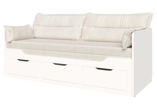 Extension bed Bremens Modern 1 80x190 cm white