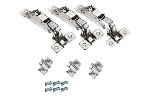 Titus T-type hinge set for L-shaped wall corner cabinet