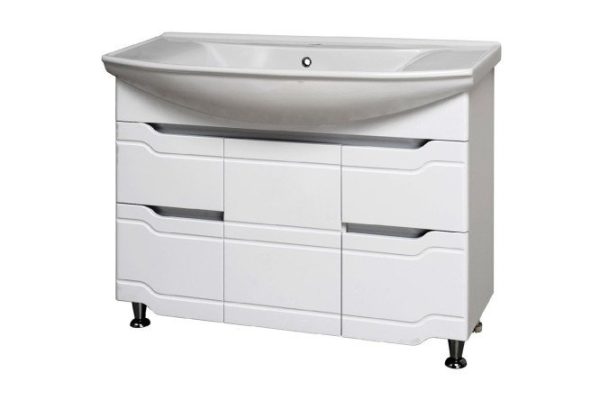 Floor stand RUNO Style 00000001118 101.6 cm, frame color white, facade white