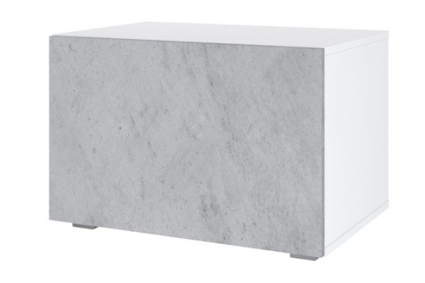 Cabinet Oscar Amika 60x40 with door, white / concrete