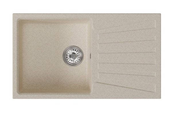 Inset sink with drainer MIXLINE ML-GM20 552003 83x48x21 cm