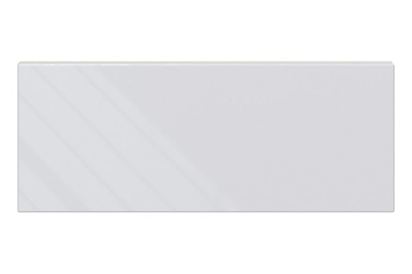 City facade of low drawer cabinet 44.6x17.6 cm, white gloss color