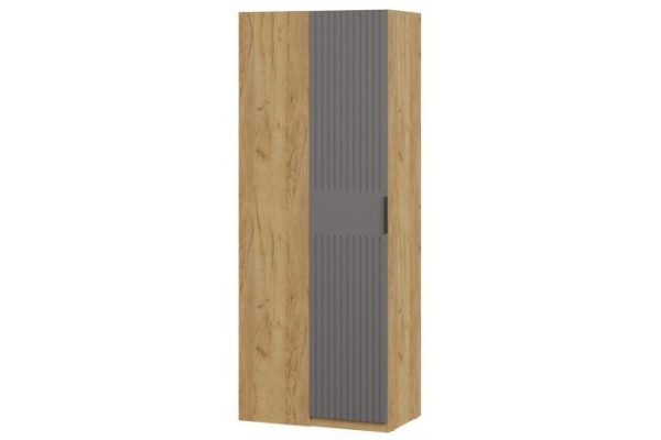 Corner cabinet Hilton oak craft gold, matte graphite