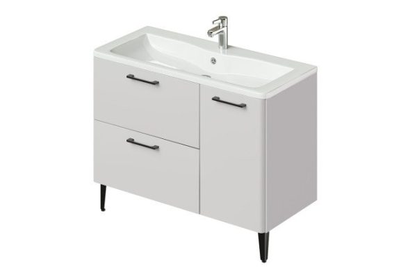 Floor cabinet Nais 2.0 100.2 cm, color ceramic frame, ceramic facade