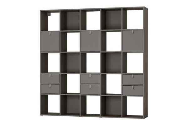 Bricks rack 25 sections with drawers and doors