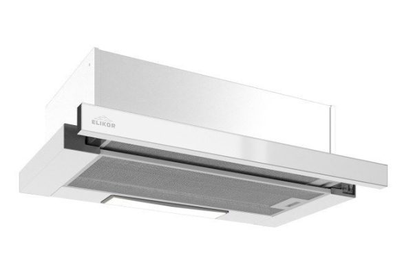 Hood ELIKOR Integra glass 60P-650-V2L KV II M-650-60-259 color white, 60x30.8x30.8 cm