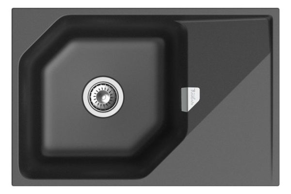 RIVELATO Locus LS-75 mortise sink with drainer 75x50x20 cm