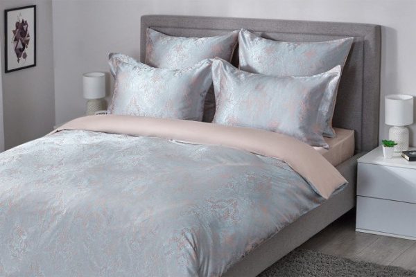 Bed linen set ESTUDI BLANCO Coreros Satin jacquard 175x215 cm, 2 bedrooms