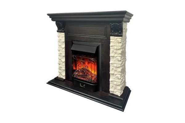 Fireplace set Bilboa STD/EUG AO-215 + Majestic LUX BL floor