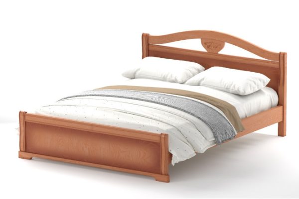 Bed with low footboard XV MT color alder 120x200 cm