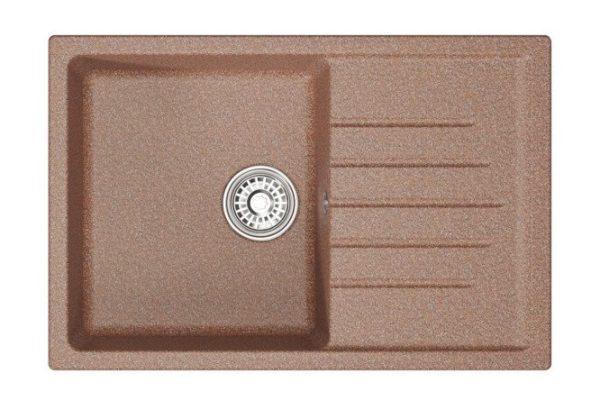 Inset sink with wing MIXLINE ML-GM19 551981 75x50x22 cm