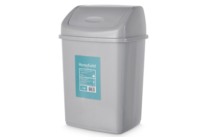 Garbage bin with lid 29x44x23.5 cm, 18 l