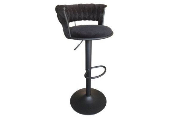 q4wp3c31rso2jza8wb3sr8j93vinefya.jpg Bar stool Aleria 52x78x48 cm, upholstery black, legs black