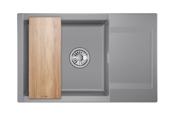 Inset sink GRANULA Estetica 7807 with drainer 78x50x22 cm
