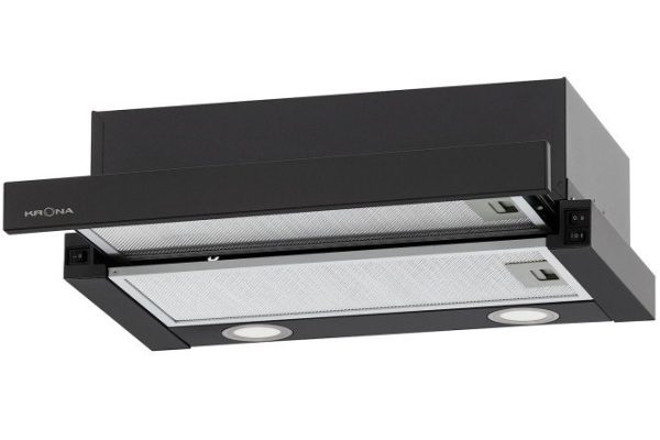 Hood KRONAsteel Kamilla T 500 black color black, 49.7x16.2x30 cm