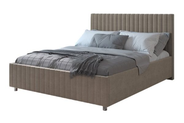 Bed with lifting mechanism Vivaldi color gray-beige 160x200 cm, With mechanism