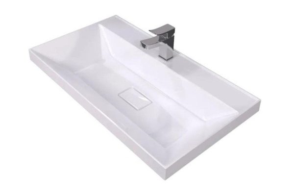 Bathroom sink Clasic New Semi-recessed, 80x16.3x45 cm