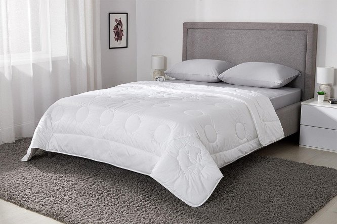 Blanket DELUNA Bio cotone Polyester fiber, All-season 150x200 cm, 1.5 sleepers