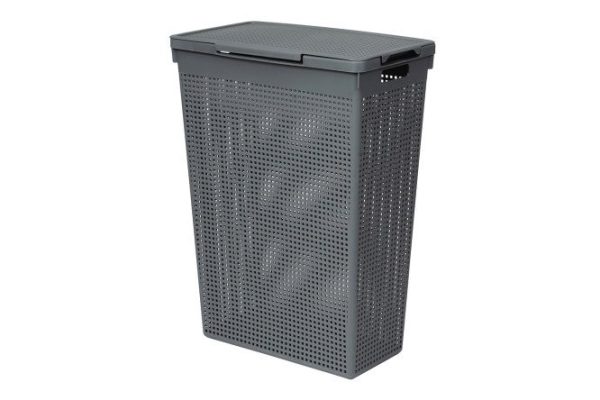 Laundry basket with lid Loft 26x61.5x45 cm, 50 l, Polypropylene