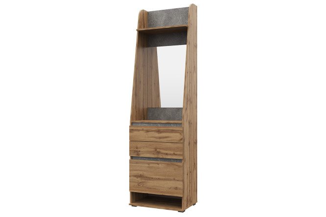 Wardrobe combined with mirror Mari 60.2x213.8x41.8 cm