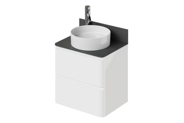 Hanging cabinet Roberto 59.2 cm, frame color white, facade white