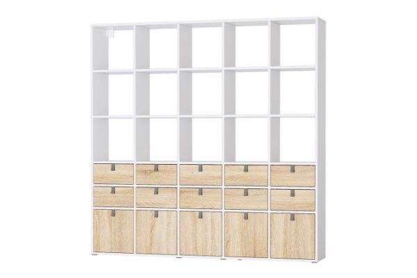 Bricks rack 25 sections with drawers and doors