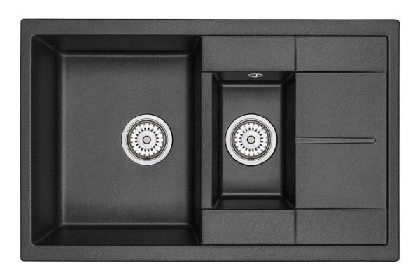 Inset sink with drainer GRANULA 7802 77.5x49.5x19.5 cm