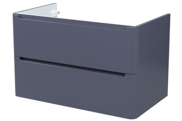 Wall-hung cabinet IDDIS Edifice 80.2 cm, frame color dark gray, facade dark gray