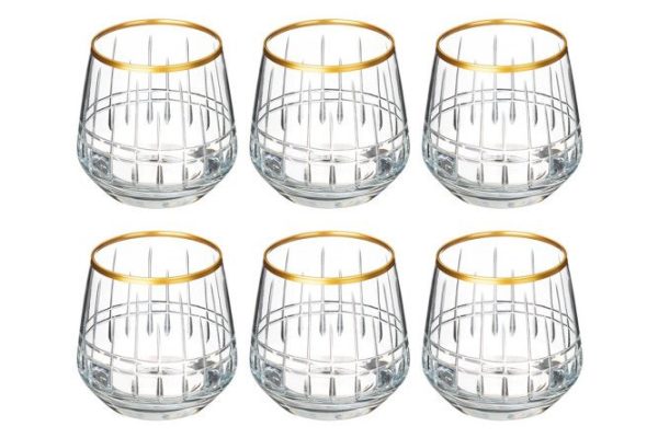 Set of glasses 197-1017 345 ml, Glass, 6 pcs.