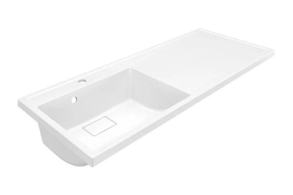 Semi-recessed sink above the washing machine Magenta 2490000010, left Semi-recessed, 120x17.8x50 cm