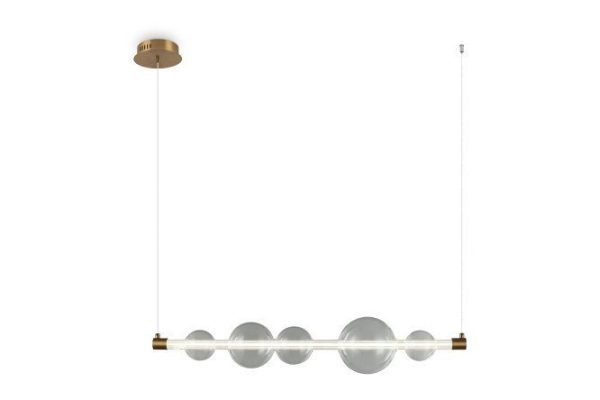 Hanging lamp FREYA Modern Glaze 3 sq.m., LED, 80 cm