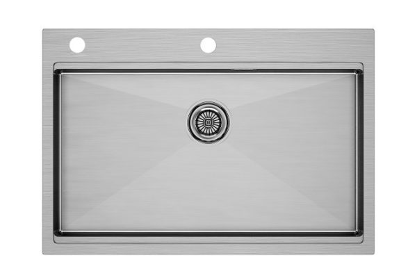 Inset sink PAULMARK Kroner-pro 75 PM707551-BG 75x51x20 cm