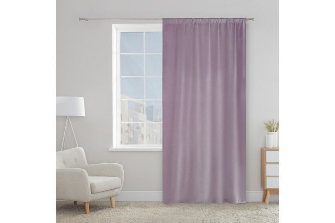 Curtain MICASA Janelle 145x260 cm, 1 piece, lavender color