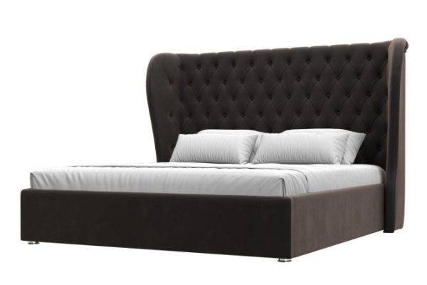 Bed with lifting mechanism Dalia color brown