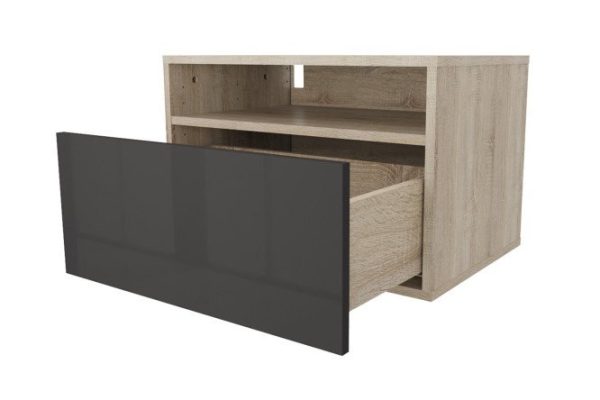 Cabinet with shelf and drawer Oscar Amika 60x40 with door closer, Sonoma oak