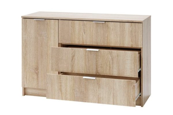 Chest of drawers Loft 1200, sonoma oak
