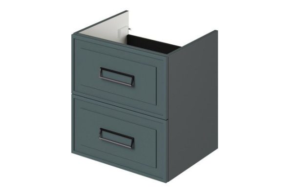 Wall-hung vanity unit Pino 57.5 cm, frame color velluto avocado, front velluto avocado