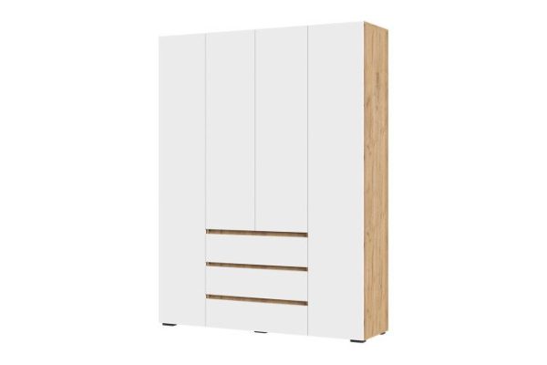 Helen 4-leaf wardrobe with drawers