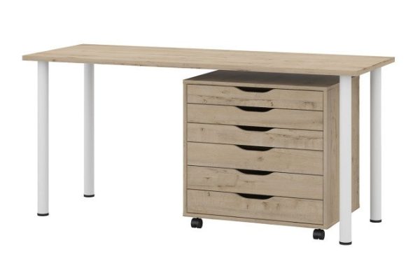 Desk Alexys 140 cm with cabinet