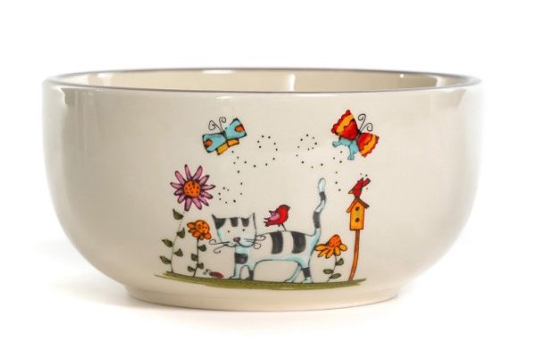 qo2oylrlo8yvolfox54n4jcavrz2tra7.jpg Salad bowl Elrington Tabby Cat 14 cm